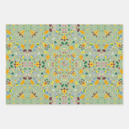 Naher Strick Erntedank Herbst Gemütliche Herbsttag Geschenkpapier Set