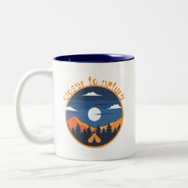 Naher Zweifarbige Tasse