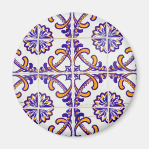 Näheres Muster von Fliesen, Portugal Magnet