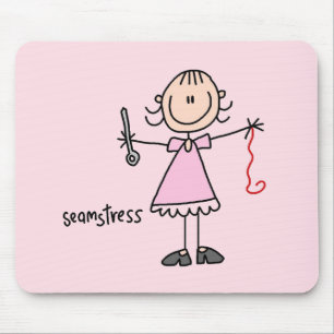 Näherin-Stickfigur Mousepad