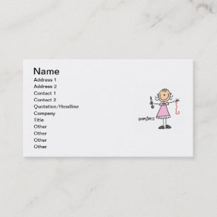 Näherin-Stickfigur Visitenkarte
