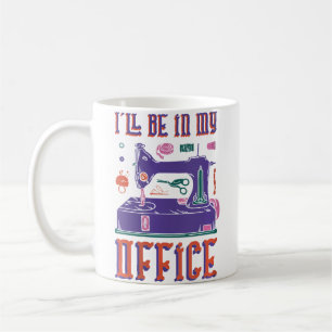 Näherin Stickmaschine Quilten Näherin Näher Strick Kaffeetasse