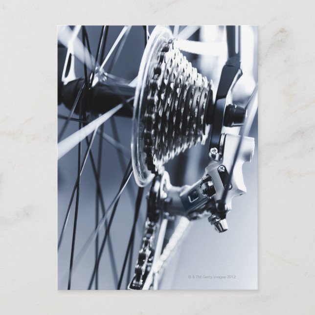 Nahes Anfahren von Fahrrädern 2 Postkarte (Vorderseite)