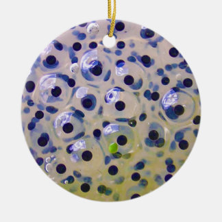 Nahes Anhäufen von Froschspflanzeiern bald Kaulqua Keramikornament