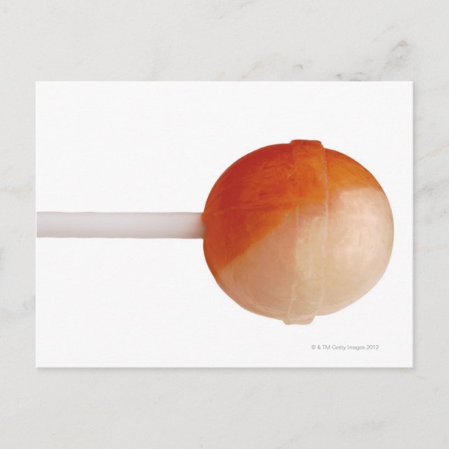 nahes Aufsetzen eines Lollips Postkarte (Vorderseite)