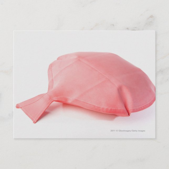 Nahes Aufziehen eines Keuchkissen Postkarte (Vorderseite)