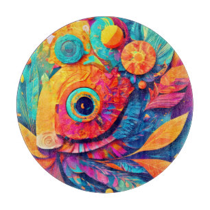 Nahes augenförmiges Leaf Schneidebrett