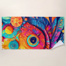 Nahes augenförmiges Leaf Strandtuch