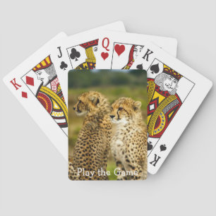 Nahes Bild von Cheetah Spielkarten