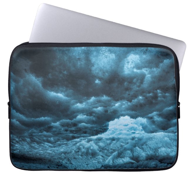 Nahes blaues Eis, Island Laptopschutzhülle (Vorderseite)