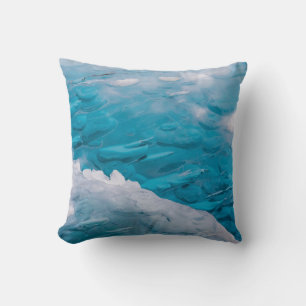 Nahes blaues Eis Kissen