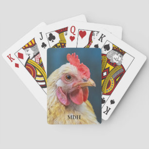 Nahes Einmalgramm-Hühnchen Spielkarten