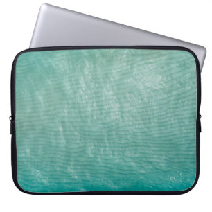 Nahes Foto aus grünem Lappen Laptopschutzhülle