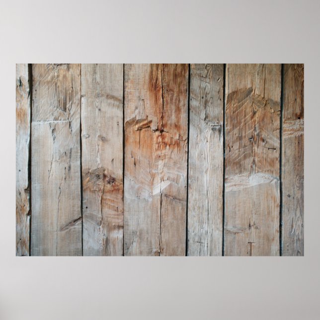 Nahes Foto aus Holz Poster (Vorne)