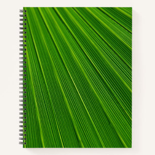 Nahes grünes Leaf Notizbuch