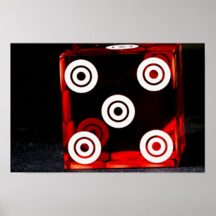 Nahes hohes der Würfel Poster