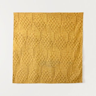 Nahes Strickmuster. Wandteppich