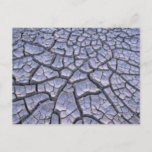 Nahes Up Cracked Mud in einer Arid Landschaft Postkarte