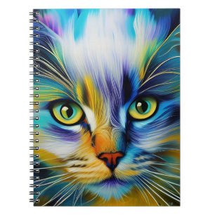 Nahes up of a Colorful Siamese Kitten Notizblock