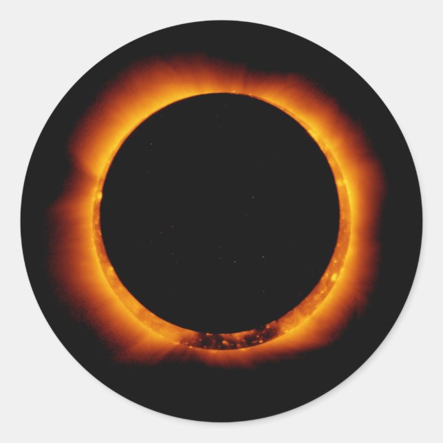 Nahezu gesamte Solaranlage Runder Aufkleber (Vorderseite)