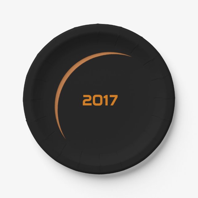 Nahezu max. 2017 Teilsolarexposition Pappteller (Vorderseite)