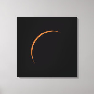 Nahezu maximale partielle Sonnenfinsternis Leinwanddruck