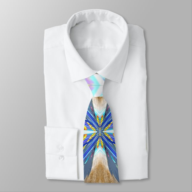 Nahezu X Muster abstraktes Design Krawatte (Gebunden)