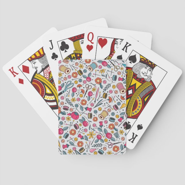 Nähfunktionen Kartenspielen Spielkarten (Rückseite)