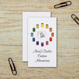 Nähgeschäftskarten Visitenkarte