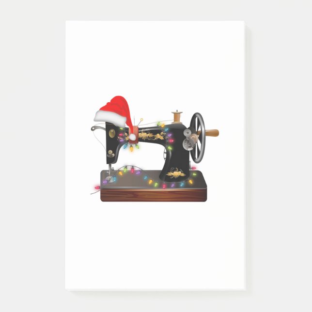 Nähgeschenk| Frohe Weihnachtszeit Post-it Klebezettel (Vorderseite)