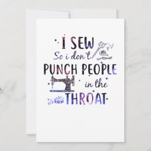 Nähgeschenk   Ich nähe also keine Leute Save The Date