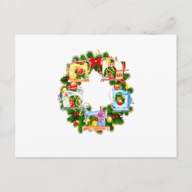 Nähgeschenk | WeihnachtsNähgeschenke Ankündigungspostkarte (Vorderseite)