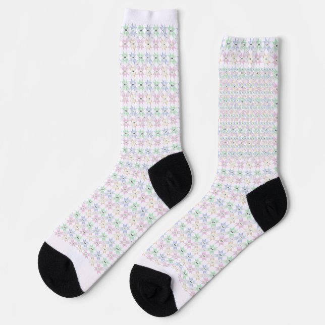 Nähglückliche Socken (Linkes Detail)