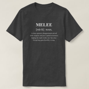 Nahkampf-Lustiger-Kriegsspiel-Definition mit weiße T-Shirt