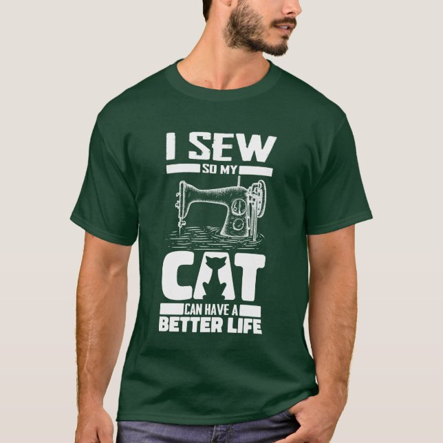 Nähkatzenjunge T-Shirt (Vorderseite)