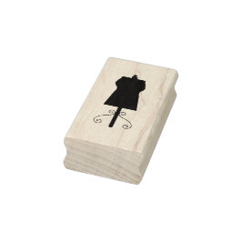 Nähkleid Form Art Briefmarke Gummistempel