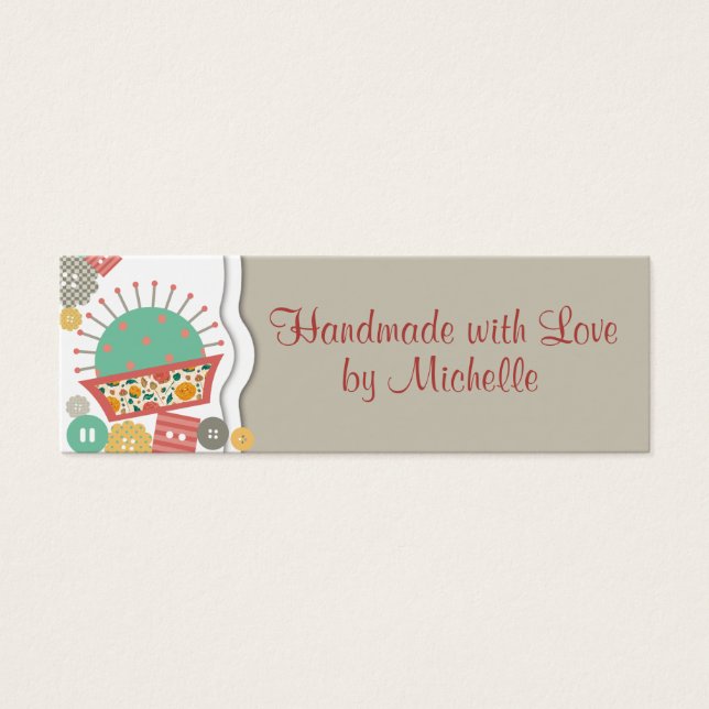 Nähknöpfe mit Blumenpinsel (Vorderseite)