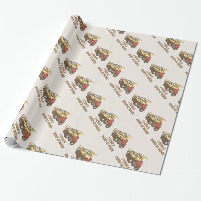 Nahm ein Dump bei der Arbeit Geschenkpapier (Ungerollt)