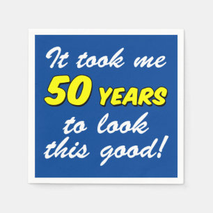 Nahm mich, den 50 Jahre dieses gute blaue Serviette