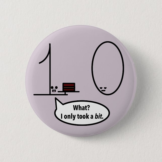 Nahm nur ein Stückchen Button (Vorderseite)