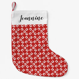 Nähmaschine drucken + Ihr Name {Dark} Kleiner Weihnachtsstrumpf