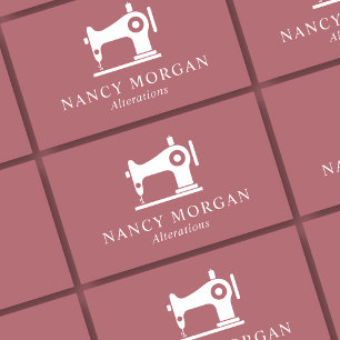Nähmaschine Dusty Rose Visitenkarte
