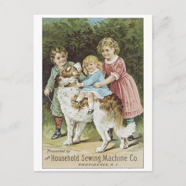 Nähmaschine für Haushalte Postkarte (Vorderseite)