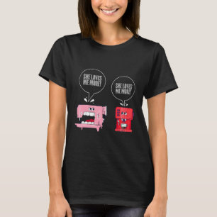 Nähmaschine Kaffeemaschine Nähen T-Shirt