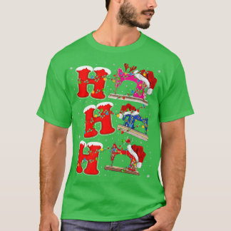 Nähmaschine Liebe Xmas Light Santa Ho Nähmaschine T-Shirt