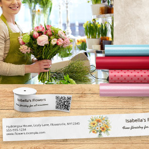 Nähmaschine QR-Code Kleinunternehmensbedarf Sat Satinband