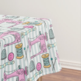Nähmaschine - rosa Handarbeit nähen Tischdecke