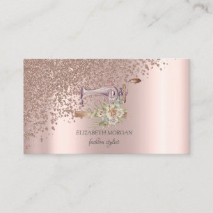 Nähmaschine Rose Gold Diamanten Nähmaschine Visitenkarte