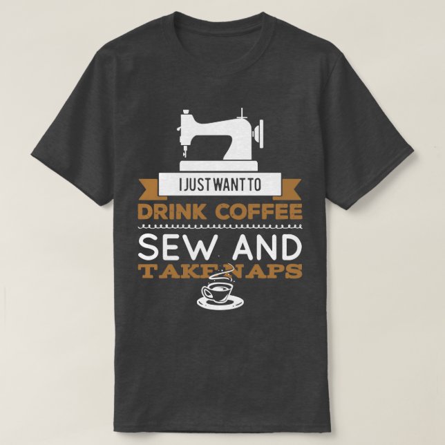 Nähmaschine Schneidemaschine Schneiden T-Shirt (Design vorne)
