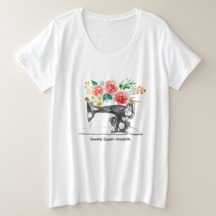 Nähmaschine Schneider Seamstress Große Größe T-Shirt